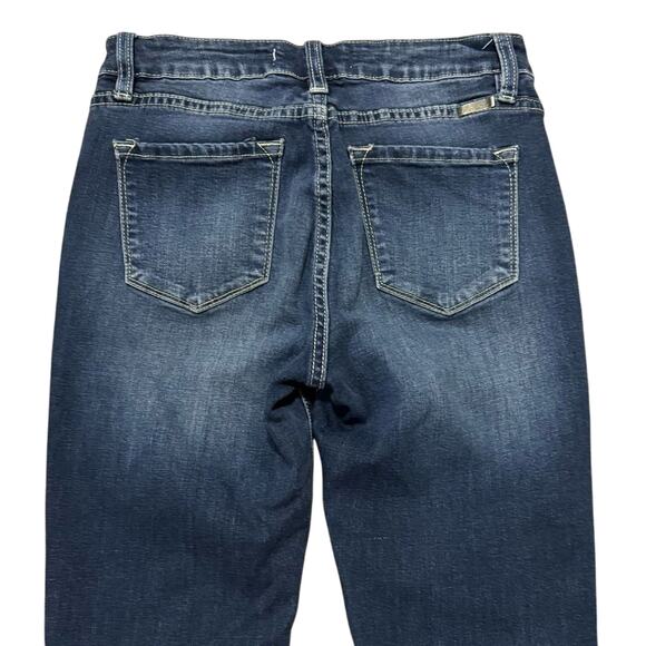 Kancan Skinny Stretch Jeans Mid-Rise Dark Wash Blue Denim Women's Size 27 - Picture 5 of 6